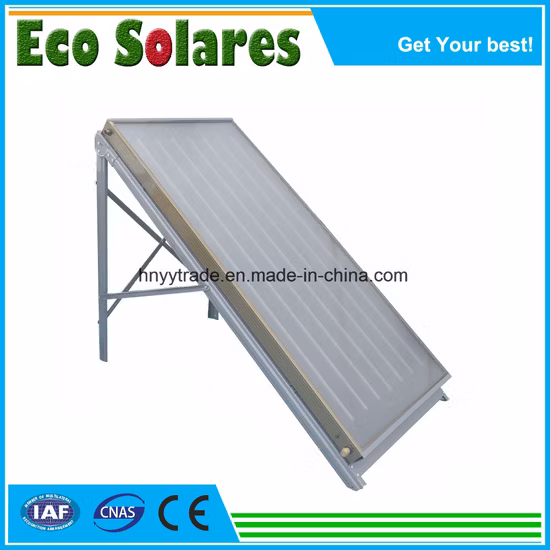 Collettore solare piano con rivestimento in cromo nero per progetti